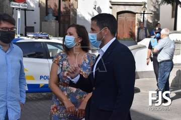 El Cabildo supervisa la finalización de las obras de mejora en la Zona Comercial Abierta de Los Llanos/Francisco Javier Santana.